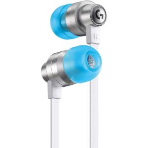 imageLogitech G333 Gaming Earphones with Dual Audio Drivers inline mic and Volume Control Compatible with PCPSXboxNintendoMobile with 35mm Aux or USBC Port  BlackWhite  Silver  Blue