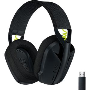 imageLogitech G435 LIGHTSPEED and Bluetooth Wireless Gaming Headset  Lightweight overear headphones builtin mics 18h battery compatible with Dolby Atmos PC Mobile  BlackBlack
