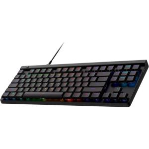 imageLogitech G515 Lightspeed TKL Low Profile Wireless Gaming Keyboard LIGHTSYNC RGB Thin Tenkeyless Design DoubleShot PBT Keycaps Linear Red Mechanical Switches  BlackBlack