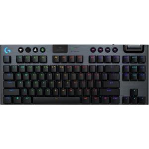 imageLogitech G915 X Lightspeed TKL Wireless Mechanical Gaming Keyboard DoubleShot PBT Keycaps Fully Programmable Keys RGB Backlit MacPC Gaming Keyboards Aluminum Finish GL Linear Switches Black