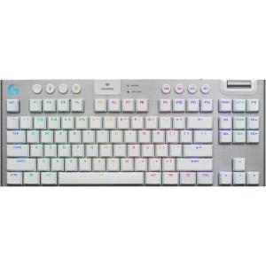 imageLogitech G915 X Lightspeed TKL Wireless Mechanical Gaming Keyboard DoubleShot PBT Keycaps Fully Programmable Keys RGB Backlit MacPC Gaming Keyboards Aluminum Finish GL Tactile Switches White