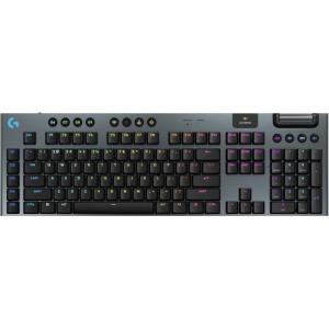 imageLogitech G915 X Lightspeed Wireless Mechanical Gaming Keyboard DoubleShot PBT Keycaps Fully Programmable Keys RGB Backlit MacPC Gaming Keyboards Aluminum Finish GL Clicky Switches BlackBlack