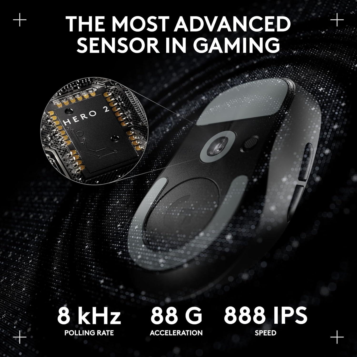 imageLogitech G PRO X Superlight 2c Wireless Gaming Mouse 51 g proGrade Compact Mouse with 5 programmable Buttons USBC Charging 44K DPI Sensor up to 8 kHz Polling for PCMac  BlackWhite