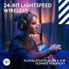 imageLogitech G Astro A20 X Lightspeed Wireless Gaming Headset for PS5 Xbox Switch PC with 2System PLAYSYNC Audio Bluetooth LIGHTSYNC RGB and 48 kHz Boom Mic  Black