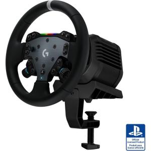 imageLogitech G RS50 System 3Piece Sim Racing Steering Wheel Setup  RS50 Wheel base with 8 Nm Direct Drive RS Wheel Hub with 13 Buttons and RS Round Wheel 11inch  For PS5PS4PC