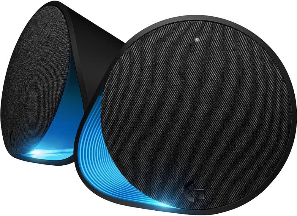 imageLogitech G560 PC Gaming Speaker System with 71 DTSX Ultra Surround Sound Game based LIGHTSYNC RGB Two Speakers and Subwoofer Bluetooth USB Immersive Gaming Experience  BlackSpeakers