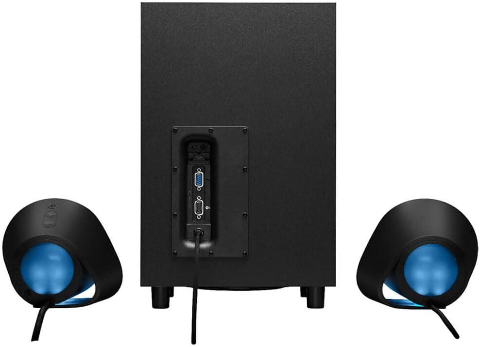 imageLogitech G560 PC Gaming Speaker System with 71 DTSX Ultra Surround Sound Game based LIGHTSYNC RGB Two Speakers and Subwoofer Bluetooth USB Immersive Gaming Experience  BlackSpeakers