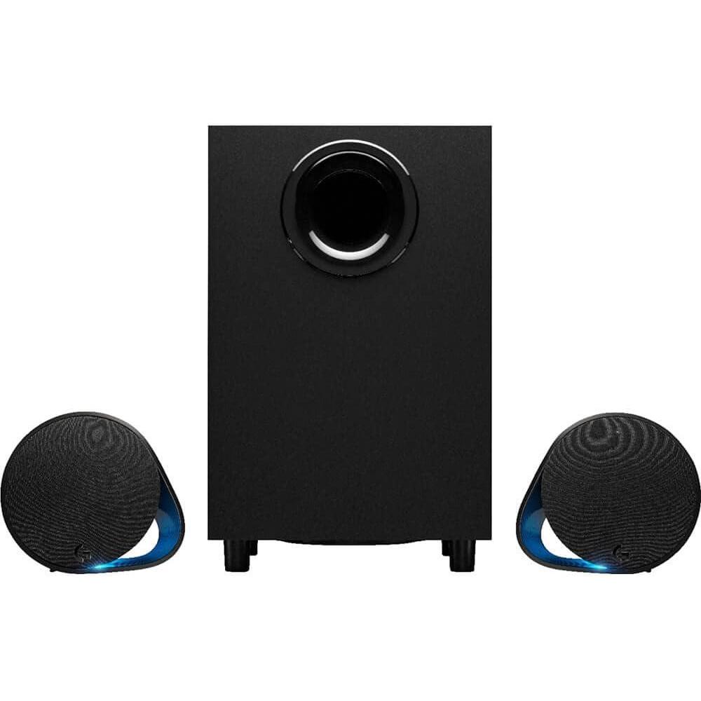 imageLogitech G560 PC Gaming Speaker System with 71 DTSX Ultra Surround Sound Game based LIGHTSYNC RGB Two Speakers and Subwoofer Bluetooth USB Immersive Gaming Experience  BlackSpeakers