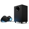 imageLogitech G560 PC Gaming Speaker System with 71 DTSX Ultra Surround Sound Game based LIGHTSYNC RGB Two Speakers and Subwoofer Bluetooth USB Immersive Gaming Experience  BlackSpeakers