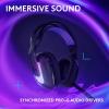 imageLogitech G522 Lightspeed Wireless Gaming Headset LIGHTSYNC RGB Full Bandwidth Mic ampamp Advanced Synchronized Audio TriConnectivity with Lightspeed Bluetooth USBA to USBC for PC  Black