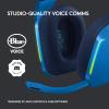 imageLogitech G733 Lightspeed RGB Wireless Gaming Headset with Suspension Headband Kamisato Ayaka Special Edition LIGHTSYNC RGB Blue Voce mic Technology and PROG Audio DriversBlue