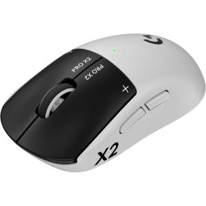 imageLogitech PRO X2 SUPERSTRIKE Lightspeed Wireless Gaming Mouse UltraFast Performance Ultra Lightweight 61 g Customizable Click Haptics USBC Charging for PCMacLaptop  White